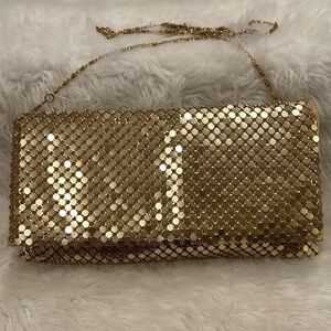 Gold Mesh Evening Clutch